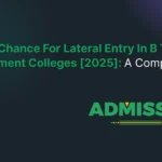 Lateral entry in b tech in government colleges