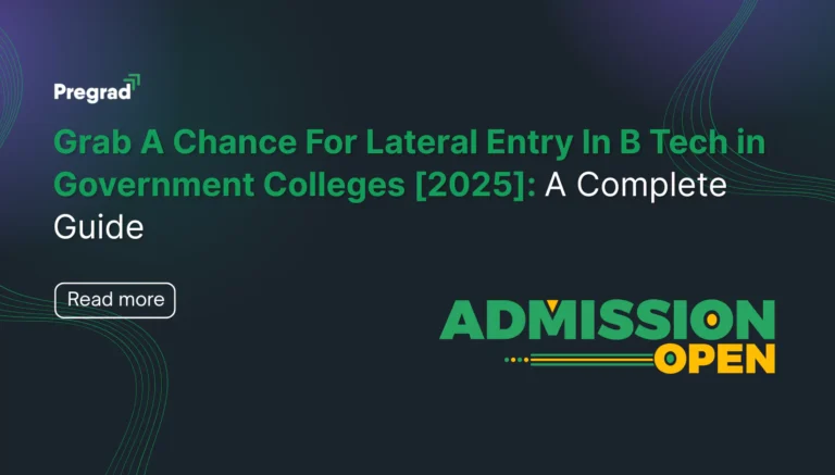 Lateral entry in b tech in government colleges