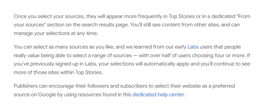 Google Preferred Source