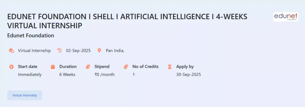 AICTE Virtual Internship 2025: AI ML
