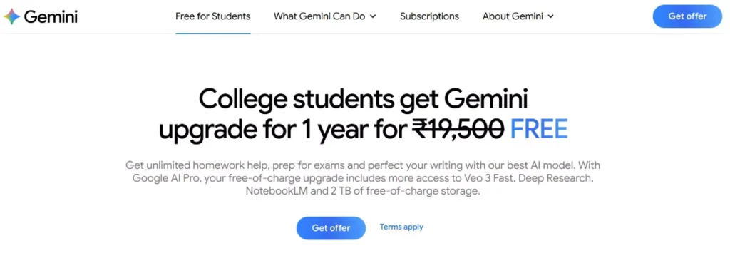 Google Gemini Free