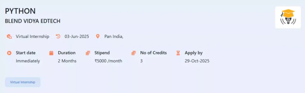 AICTE Internships: Python Web Developer