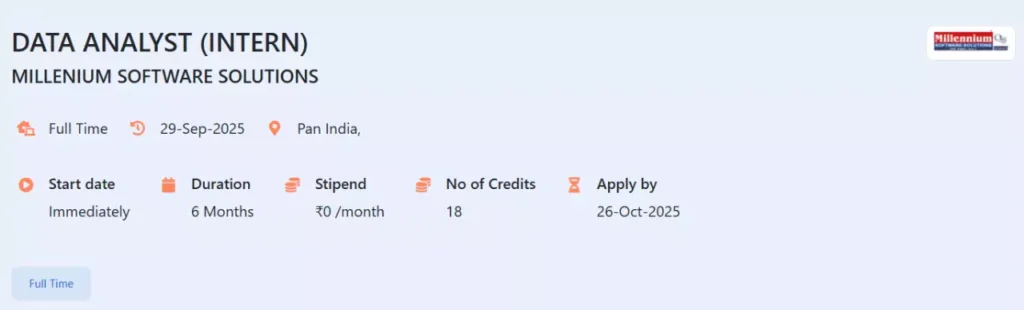AICTE Internships: Data Analyst Intern