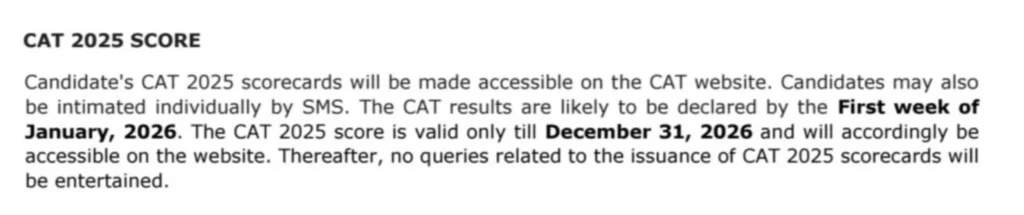 CAT Result 2025: Official Statement