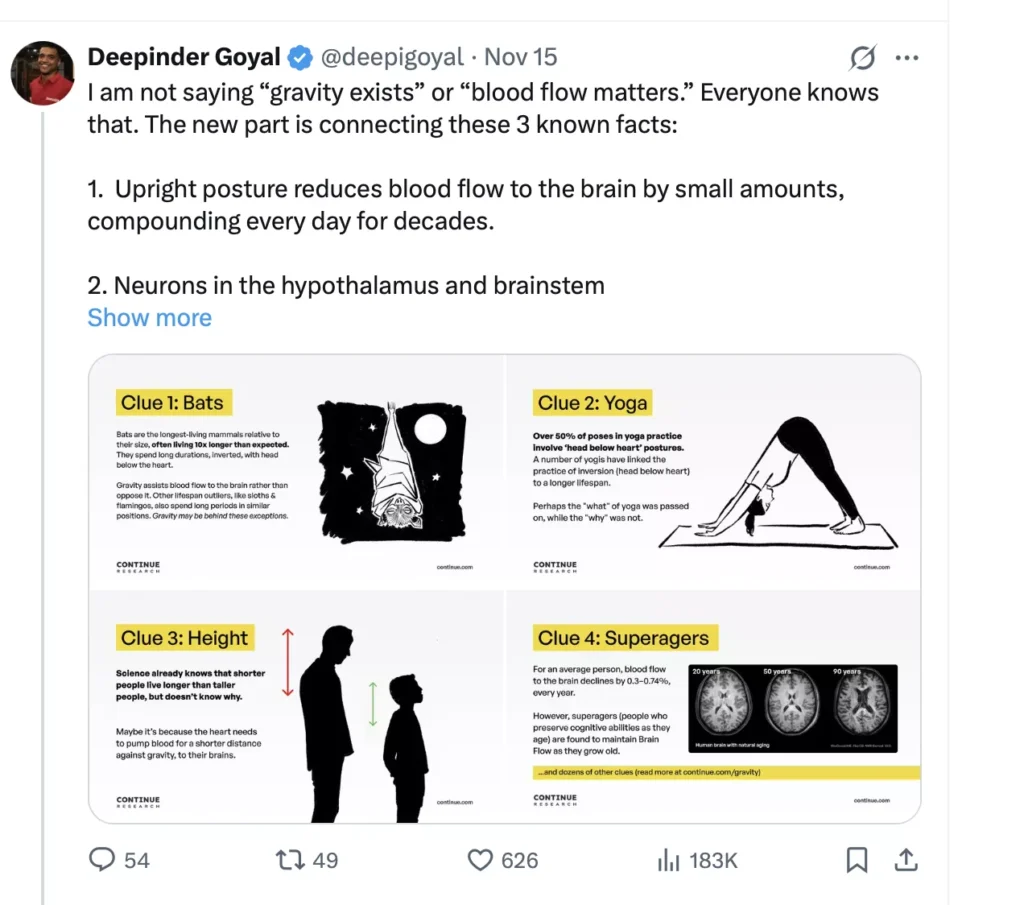 Temple Device: Deepinder Goyal X post