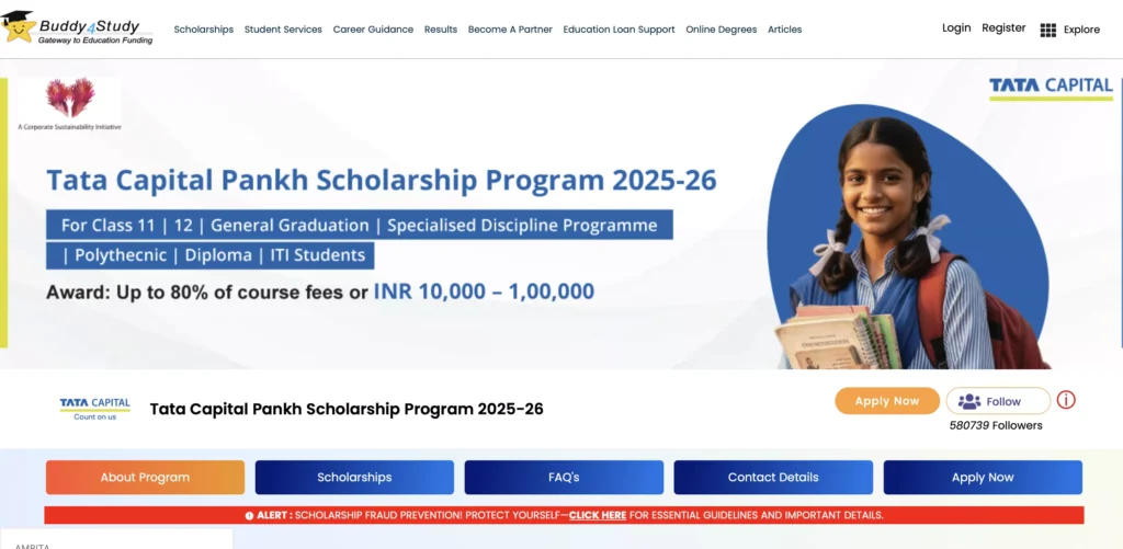 Tata Capital Pankh Scholarship