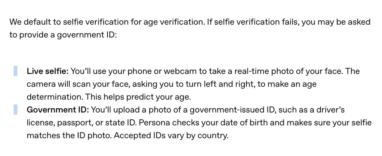 ChatGPT Age Restriction