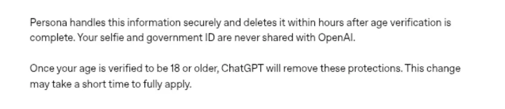 ChatGPT Age Restriction