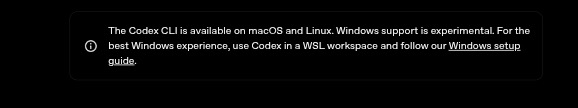 Codex CLI on macOS and linux
