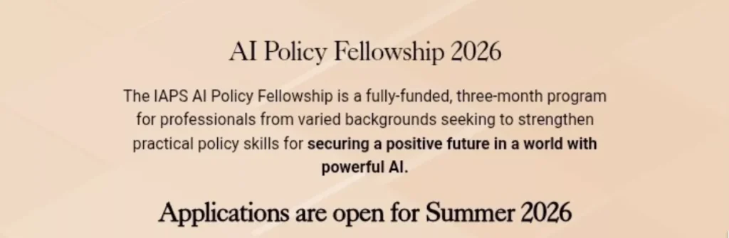 AI Policy fellowship 2026