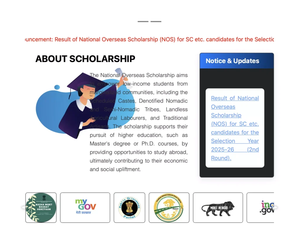 National Overseas Scholarship Scheme
